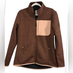 Ascend Exploration women’s Large long sleeve zip up purple, black & pink jacket